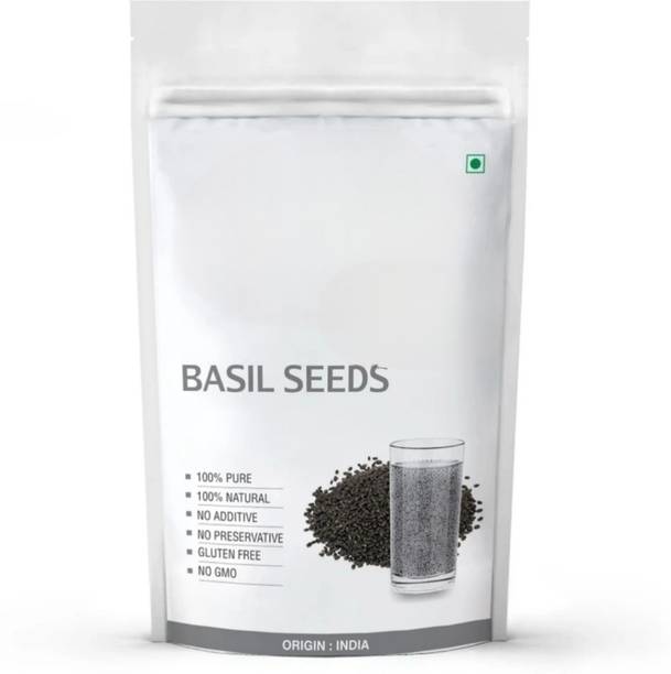 AnnieHerbs Basil Seeds / Tukmariya / Sabja / Bapji Seed for Protein Seed