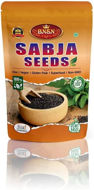BNSN Natural Raw Basil Seeds 250gm | Sabja Seeds | Tukmaria Seeds Seed