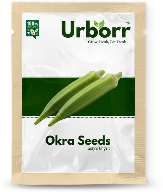 URBORR Okra Seeds (lady finger) Vegetable Seeds for Home Gardening – Bhindi, Easy to Grow Seed