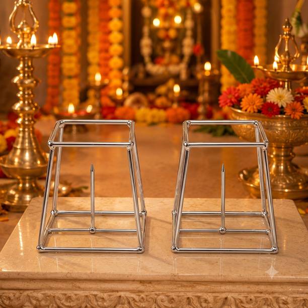 Poploons Banana Stem Stand for Pooja Rust Resistant | Pack of 2 Plant Straightener