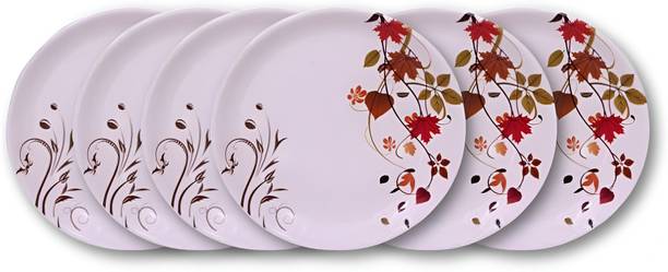 CARNIVAL SELECT(102) Half dinner Plate set 6 Pcs of Melamine Dinner Plate