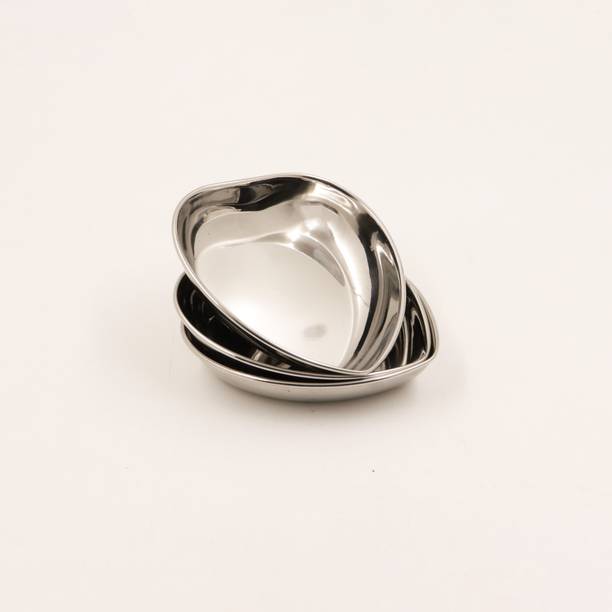 स्पिलबॉक्स Stainlees Steel Heart Plate-3 क्वार्टर प्लेट