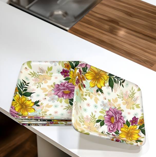 Inpro Melamine Small Square Quarter Plates - Perfect to Your Kitchen Utensils Quarter Plate