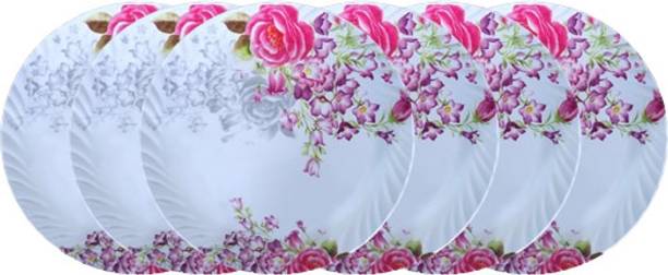 फीस्ट Melamine smart model(513) 7 inch half dinner plate 6 pcs डिनर प्लेट