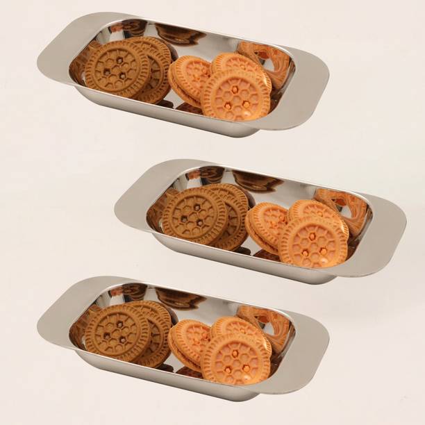 Spillbox Stainless Steel Bhojan Thali Plate|Side Dish Plate-idly Sambar Plate Dinner Plate