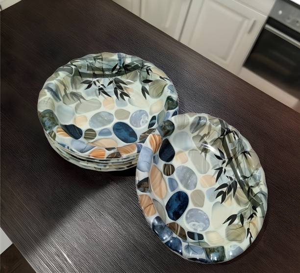 Inpro Melamine Small Round Plates - Perfect for Dining Quarter Plate