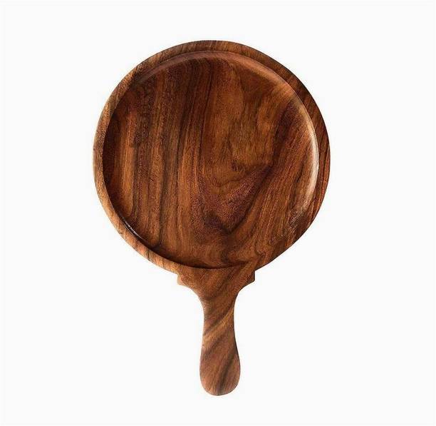 Crafts Dex round Wooden Pizza Plate Pizza Maker