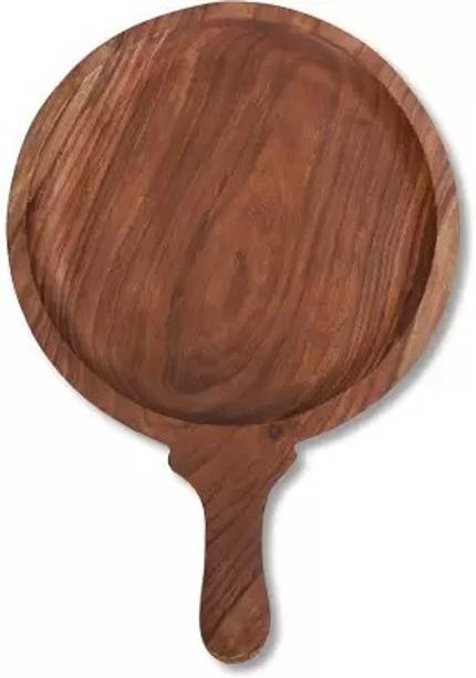 SONA Handicraft Rosewood Pizza Bat Wooden Pizza Platter Plate/Snack Serving Platter Pizza Maker