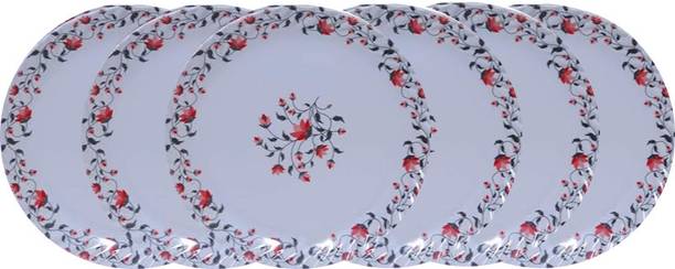 फीस्ट Melamine Smart Round 7 Inch Half Dinner Plate set डिनर प्लेट