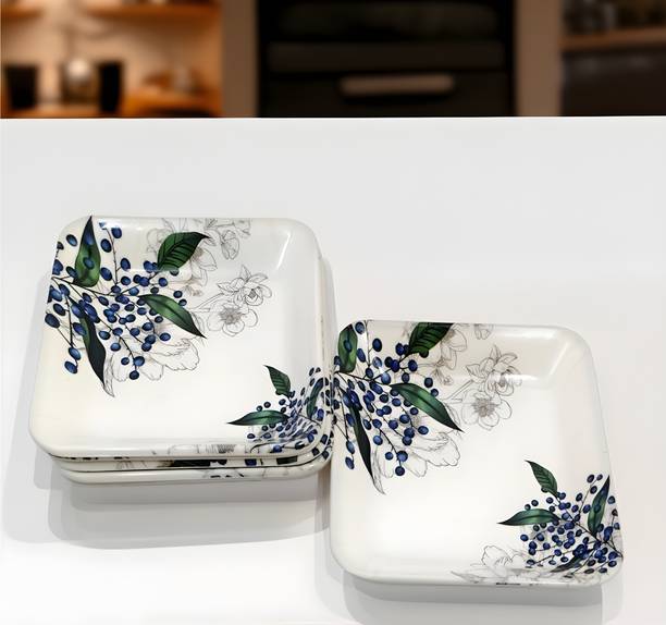 Inpro Melamine Small Square Quarter Plates - Perfect Addition to Your Kitchen Quarter Plate