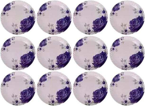 फीस्ट SMART MODEL NO-(509) HALF DINNER PLATE SET 12 PCS OF MELAMINE डिनर प्लेट