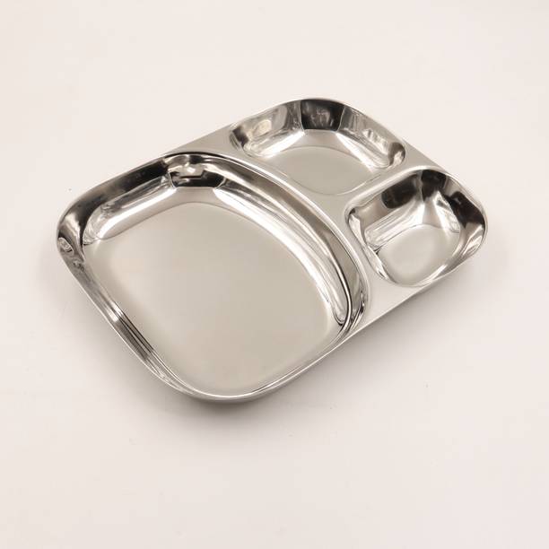 स्पिलबॉक्स Stainless Steel Micky Tiffen Plates (Small) डिनर प्लेट