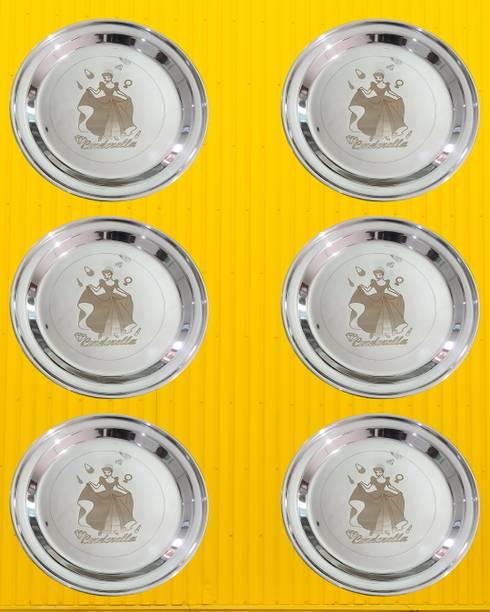WEKTU special kanjak gift/stainless steel plates/cindrella/kanjak gift/6PC Quarter Plate