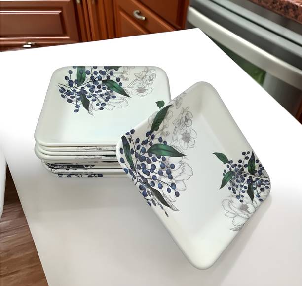 Inpro Melamine Small Square Quarter Plates - Perfect for Dining Quarter Plate
