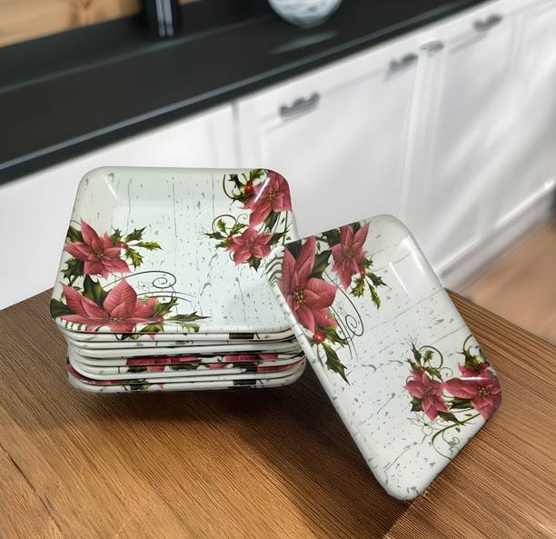Inpro Melamine Square Small Snack Quarter Plates - Perfect Addition to Your Kitchen Quarter Plate
