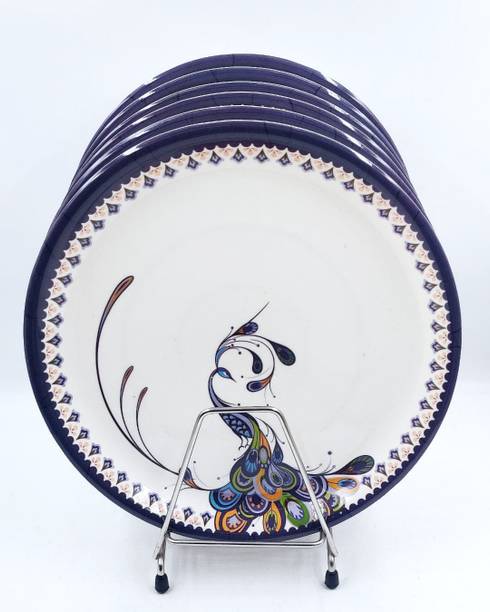 परफेक्टडाइन Melamine Dinner & Lunch Plate Round New Design Serving Plate Full Size 11 Inch डिनर प्लेट