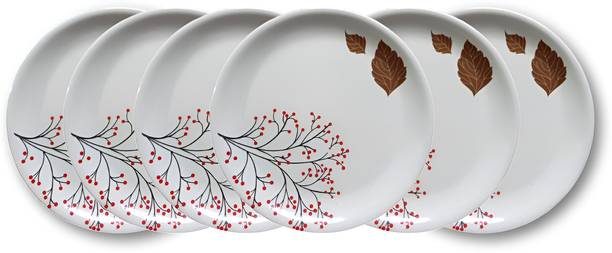CARNIVAL Classic(609)7 Inch Dinner / Lunch & Dining Plate Set 6 Pcs of Melamine Dinner Plate