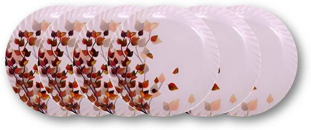 CARNIVAL SMART ROUND MODEL NO-511, 7 INCH HALF DINNER PLATE SET 6 PCS OF MELAMINE Dinner Plate