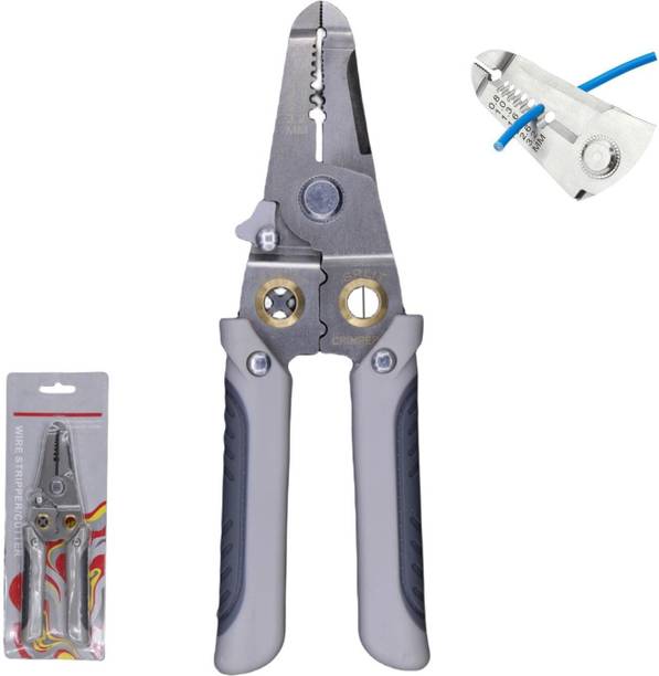 LA NEELJA All in 1 Multifunction Stainless Steel Wire Puller Plier, Splitting Wire Stripper and Cutter Wire Cutter