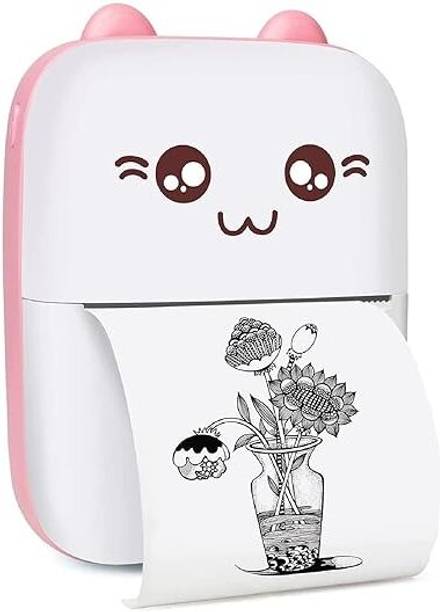 Ervmtech Mini Bluetooth Thermal Printer - Portable Ink-Free Label Printer for Android&iOS Thermal