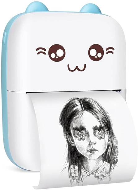 Printio Rechargeable Bluetooth & Portable Inkfree Label Pocket Mini Thermal Printer