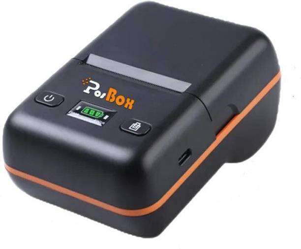 PosBox 2 Inch Bluetooth Label + Receipt 2 in 1 Thermal Printer with 2600mah Double Cell Rechargeable Battery for Mobile and PC