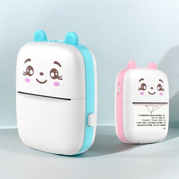 SABIRAT Mini Thermal Printer For Kids, Reachargeable Portable Label Printer, Bluetooth, Inkfree, Printer for Android & iOS