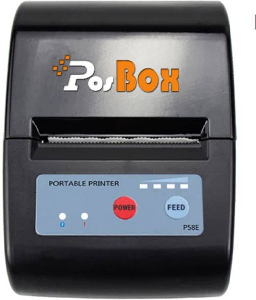 PosBox 2 Inch Thermal Receipt Bluetooth Printer with 2000mah Double Cell Battery for Mobile and PC