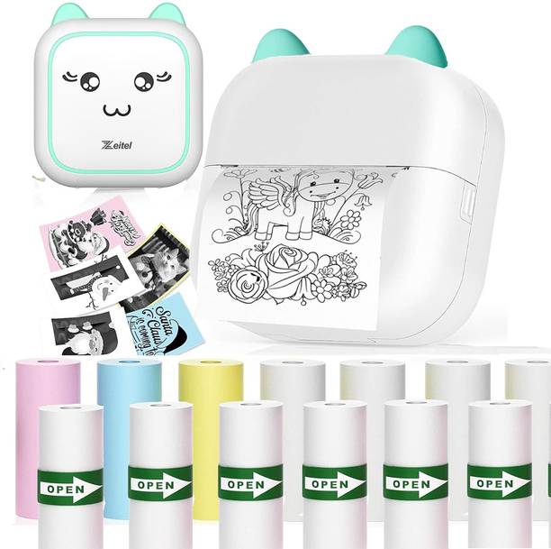 SERPLEX Portable Thermal Mini Printer for Students, for Home Use Bluetooth Printer Portable Printer