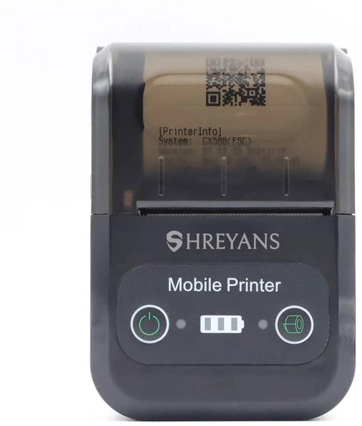 Shreyans 2inch Thermal Receipt Printer with long battery life Bluetooth Printer