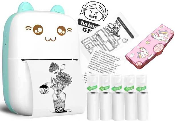 Premio Coppex Mini Bluetooth Thermal Printer + Free Unicorn Pencil Case