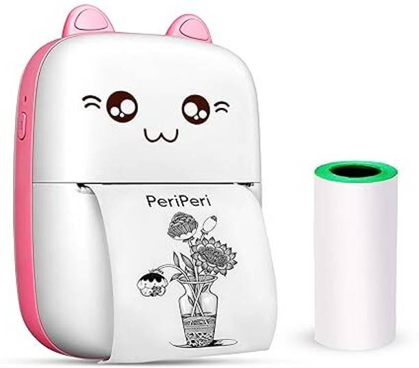 JAMBUVANTI Mini Thermal Printer Inkless Bluetooth Memo Receipt Tags Barcode Labels iOS, Android