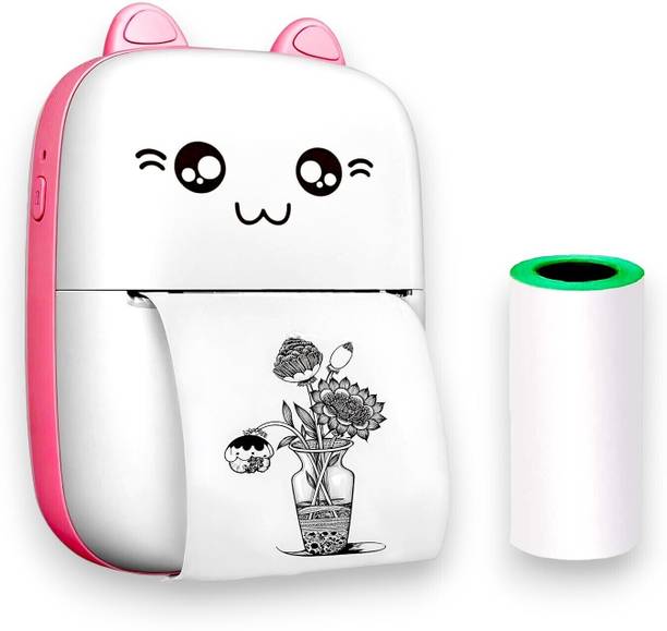 Teksqr Mini Thermal Printer inkless Bluetooth Pocket Printer for Prints Picture Mini Thermal Printer