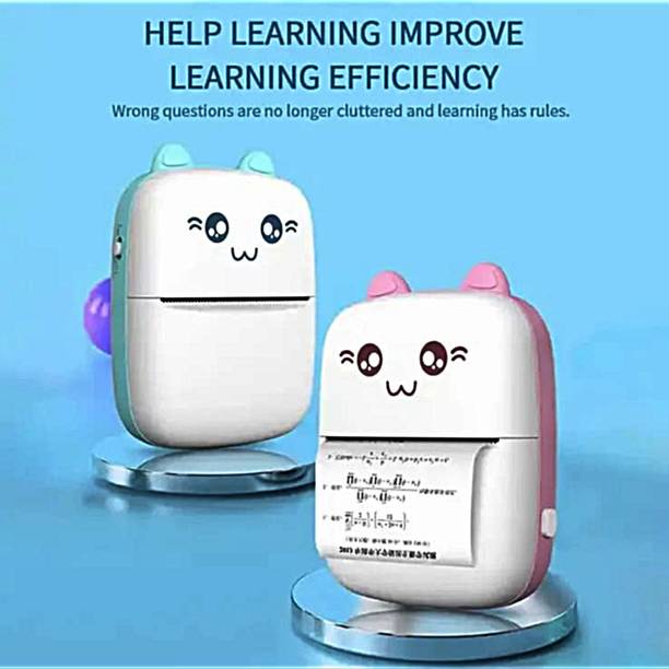 VENCLEXTA 8 Rolls Mini Thermal Pocket Bluetooth Printer to Print Receipt Banner Portable Thermal Mini Printer