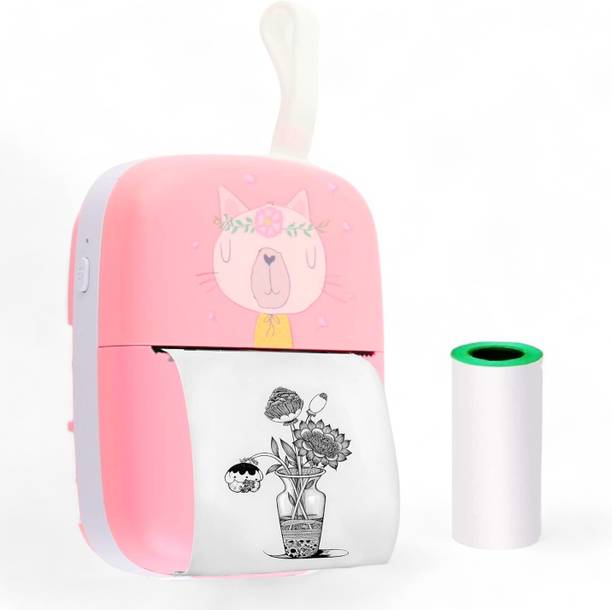 SABIRAT Bluetooth Thermal Printer For Kids & Adults, Reachargeable Label Printer, Inkfree, Android & iOS, Instant Printing