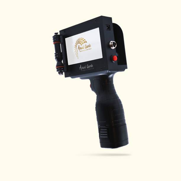 Avant Garde 12.7mm Batch Coding Printer for Mfg Number Mrp Exp date Logo Barcode QR Code Attar bottle packaging surface used Cardboard Kraft Rigid corrugate box