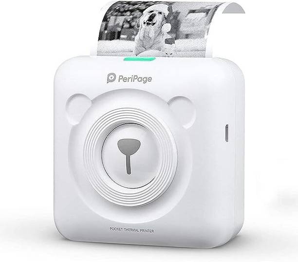 PeriPeri PeriPage A6 Mini Bluetooth Thermal Printer Inkless Portable Pocket Printer White Thermal Printer