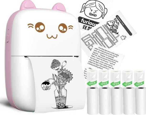 MY BABY LOVE A PERFECT CARE Pocket Bluetooth Thermal Printer,Portable Label Printer Ink-free Printer Mini Bluetooth Thermal Printer