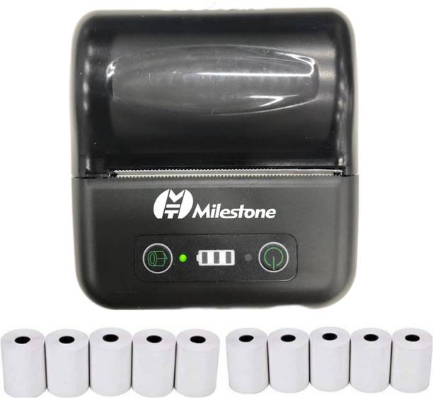 Milestone CX801B 80mm 3inch Thermal Bluetooth Receipt Bill Printer With 10Pcs Thermal Roll Thermal Receipt Printer