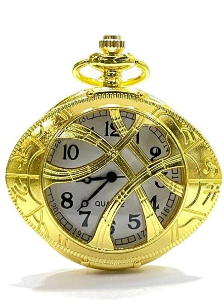 Mubco Antique Doctor Strange Quartz Pocket Watch Key chain Collectible Showpiece Gift DS_01 Gold Metal Pocket Watch Chain