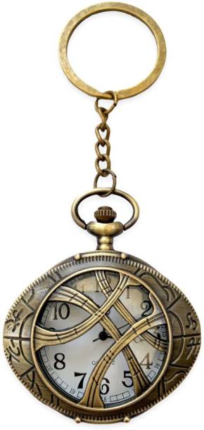 Mubco Antique Style Doctor Strange Quartz Pocket Watch Keychain VintageCollectableGift DS_01 Bronze Metal Pocket Watch Chain