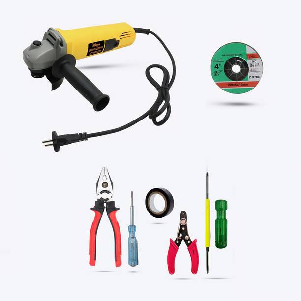 Hillgrove HGCM286M2 Professional Angle Grinder Machine with 5Pcs Hand Tool Kit HGCM286M2 Professional Angle Grinder Machine with 5Pcs Hand Tool Kit Metal Polisher