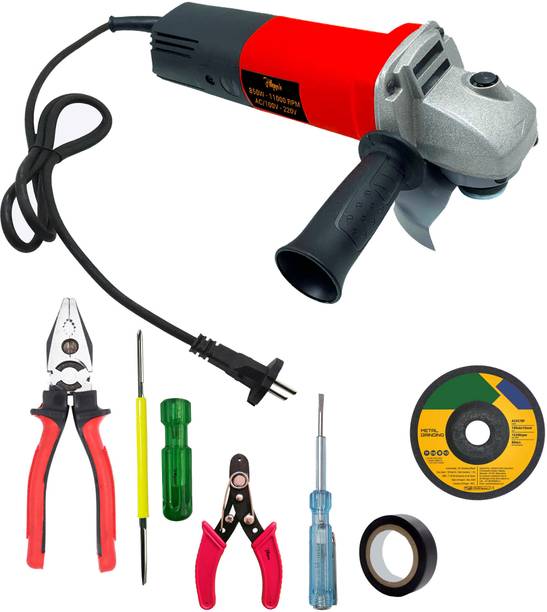 Hillgrove HGCM957M6 Angle GrinderMachine with Grinding Wheel and 5Pcs Hand Tools Kit HGCM957M6 Angle GrinderMachine with Grinding Wheel and 5Pcs Hand Tools Kit Metal Polisher