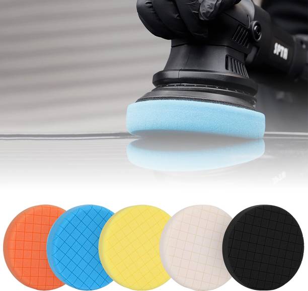Verilux 5pcs Buffing Polishing Pads for 6 inch Backing Plates Colorful Sponge Pads for Buffing Polishing Sponge Pads for 6 Inch Backing Plates 5 Pack Vehicle Interior Cleaner