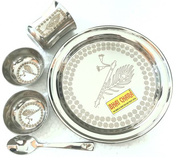 BHAI CHARA LADDU GOPAL JI POOJA THALI Stainless Steel