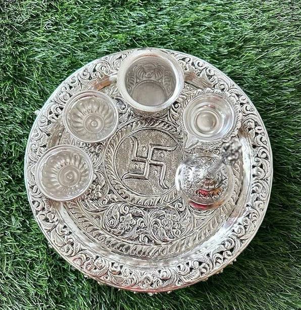 SHRI KAILA MAI TRADERS Pooja thaali for dewali Workship,Gifting Brass