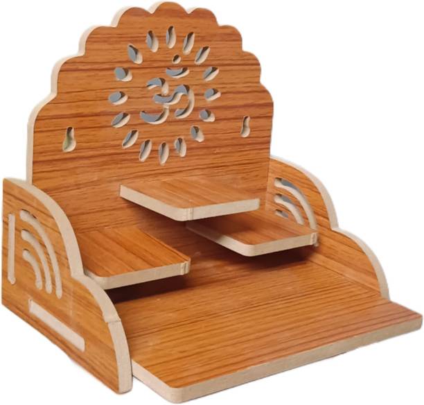 arthub Premium folding 8 mm MDF Pooja Singhasan Engineered Wood Home Temple