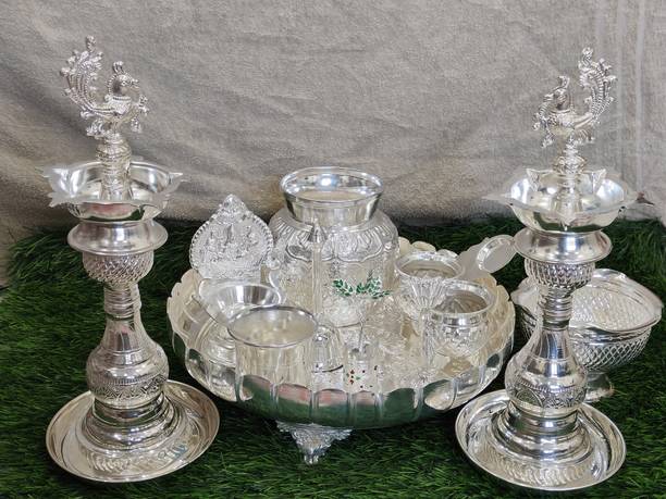 TGS Pooja Thali Set Nickel