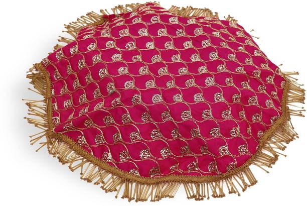 Dulhan DULHAN CREATIONS STICK WORK JHAROKHA THALI COVER Silk