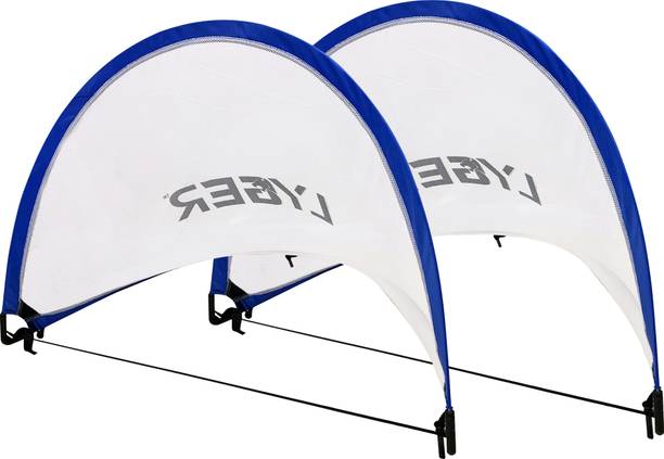LYGER BY ABNASHI Quick Setup Pop Up Goal Pair Portable Soccer Goals with Carry Bag- 80cm x 45cm Polyester Pop-up Goal
